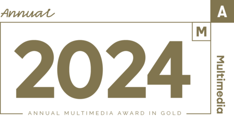 You can see the Annual Multimedia Award signet in gold for 2024.